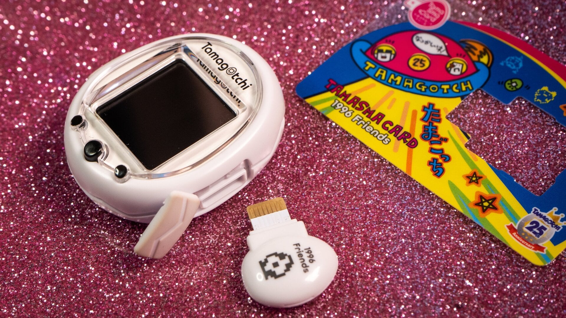 In addition to charging via MicroUSB, the Tamagotchi Smart also takes propriety TamaSma cards, which you’ll also have to procure from overseas.