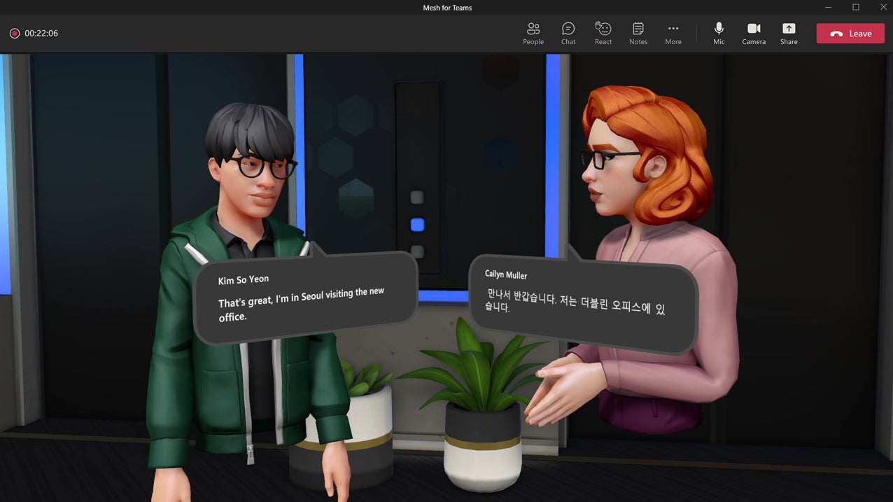 Microsoft’s Mesh for Teams