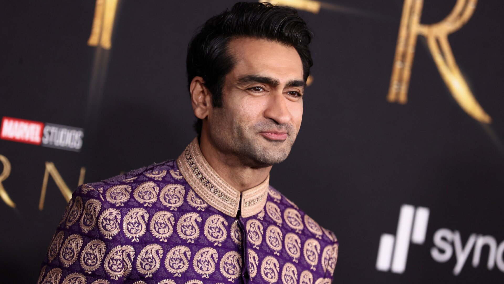 Kumail Nanjiani at Marvel’s Eternals premiere on October 18 in Hollywood.