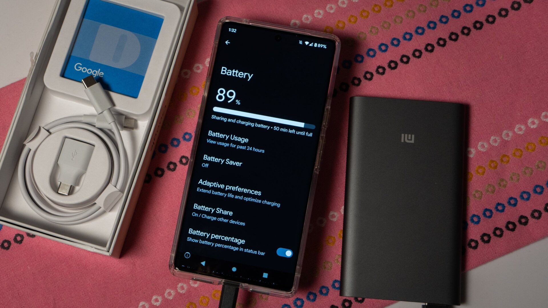 The Pixel 6 Pro, pictured here, best charges with a USB-C cable that’s up to specification.