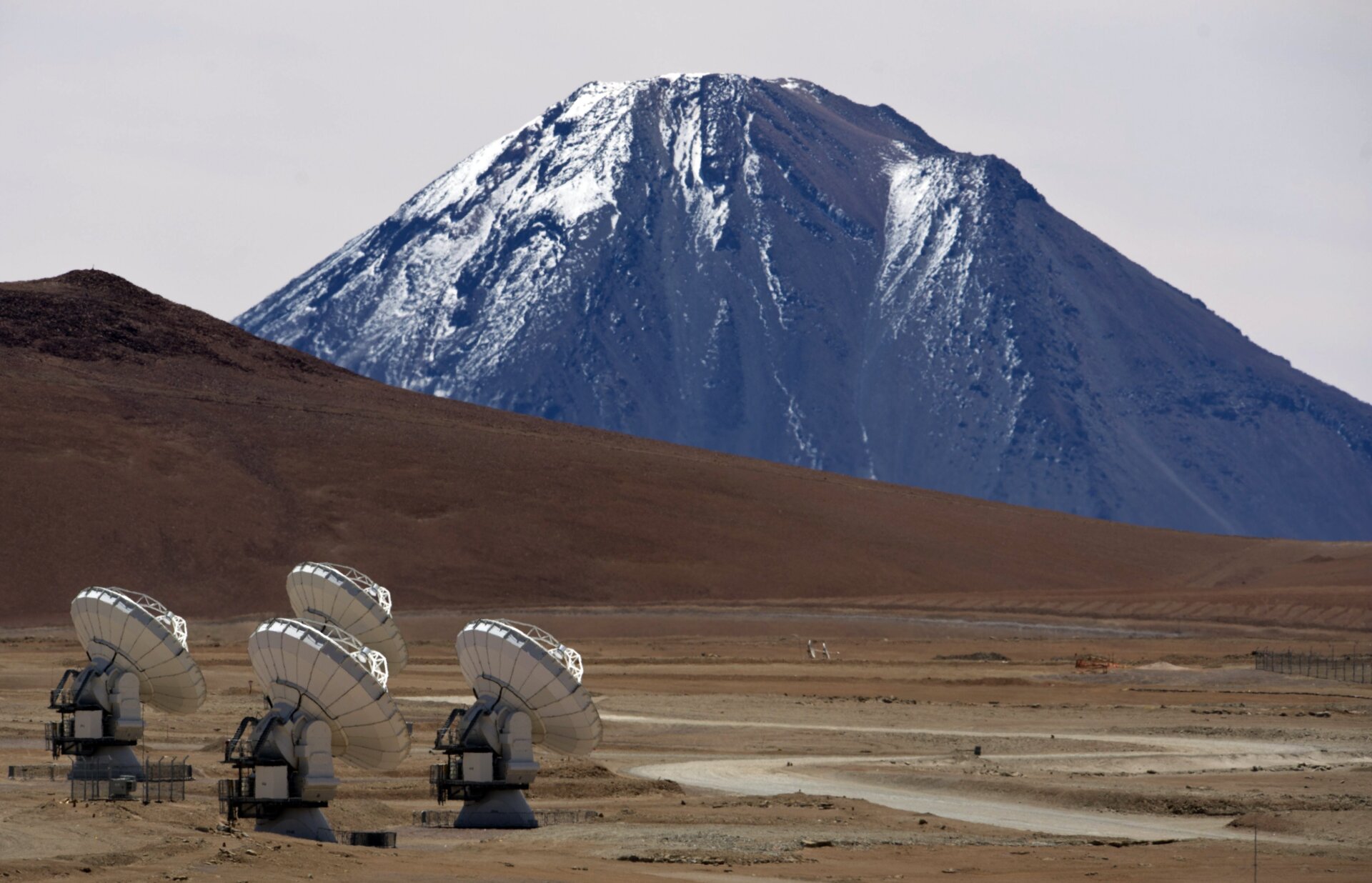 Part of the ALMA telescope in Chile’s Atacama Desert.