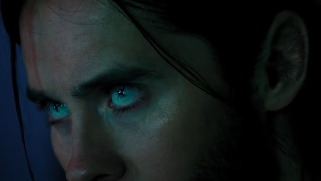 Michael Morbius (Jared Leto) using his bat-enhanced vision and hearing.