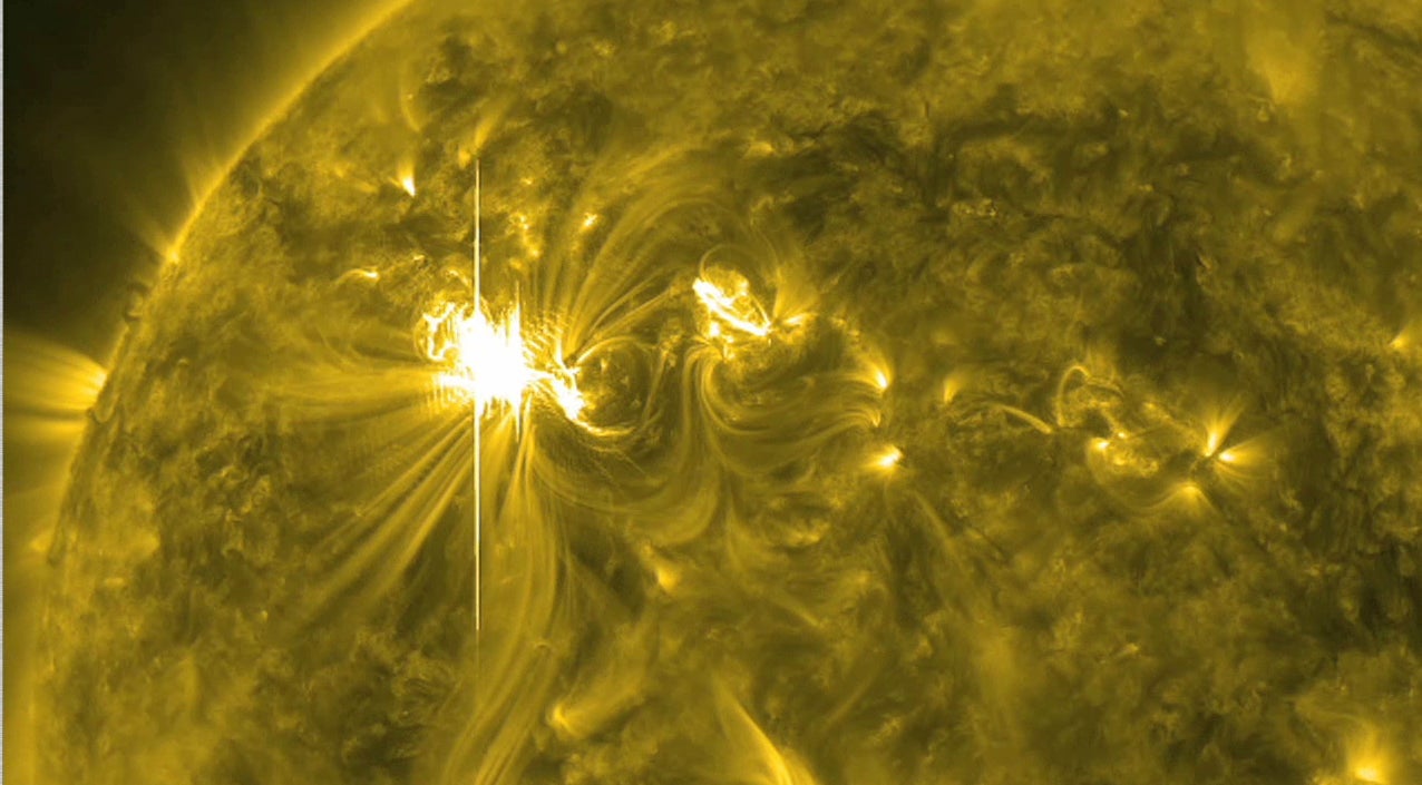 A large solar flare in March 2012.
