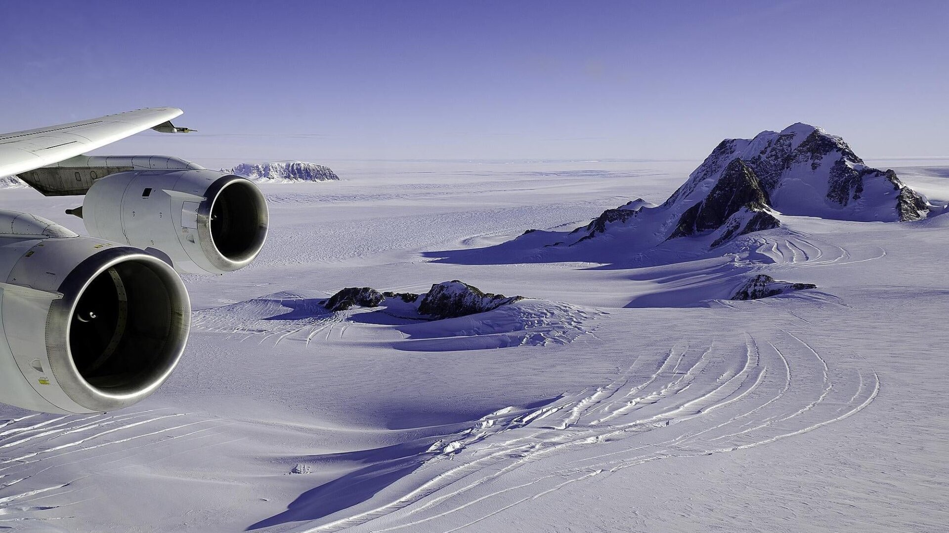 Antarctica’s Marie Byrd Land as seen from the air.