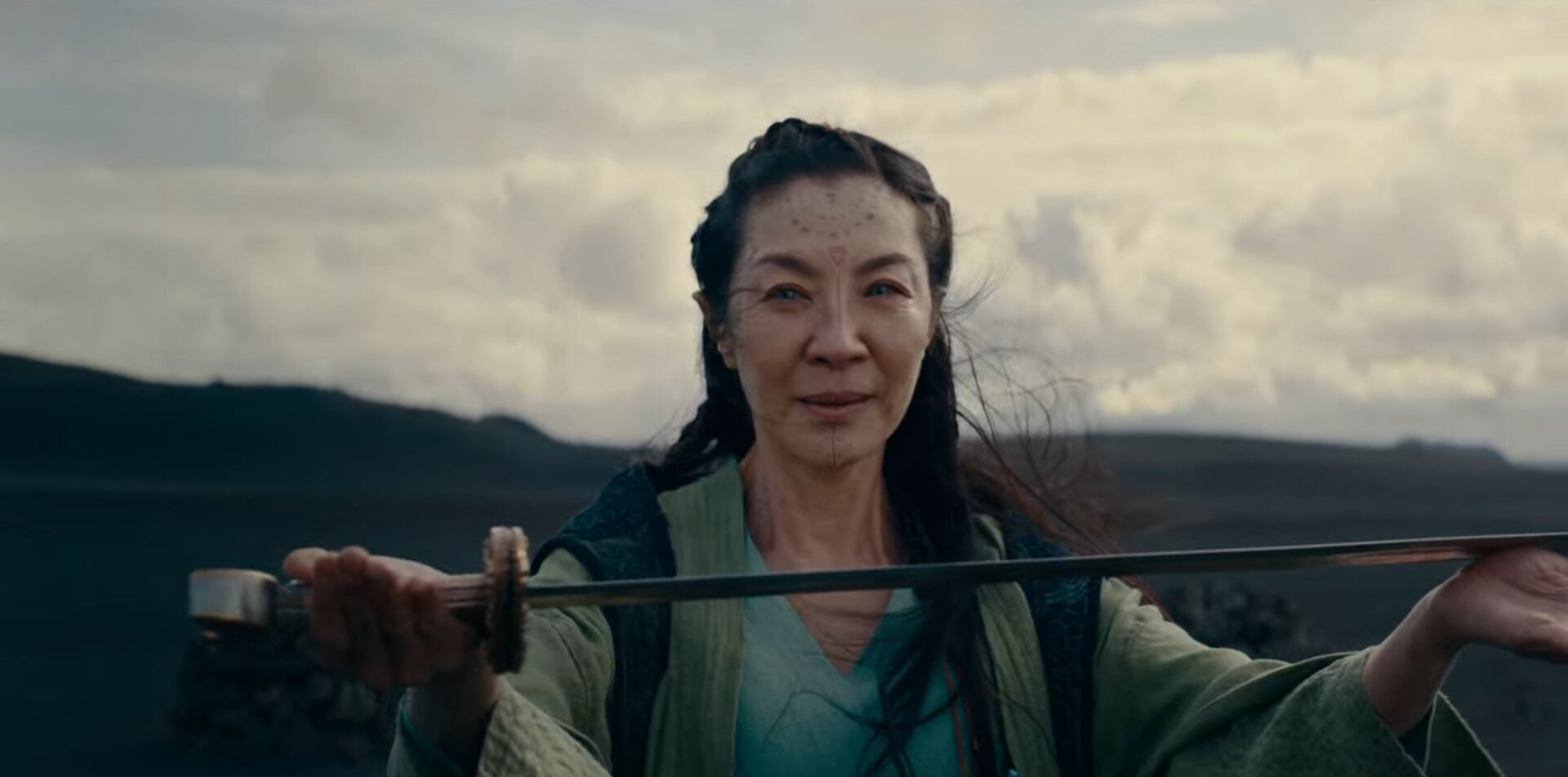 Give Michelle Yeoh a sword, now and forever.