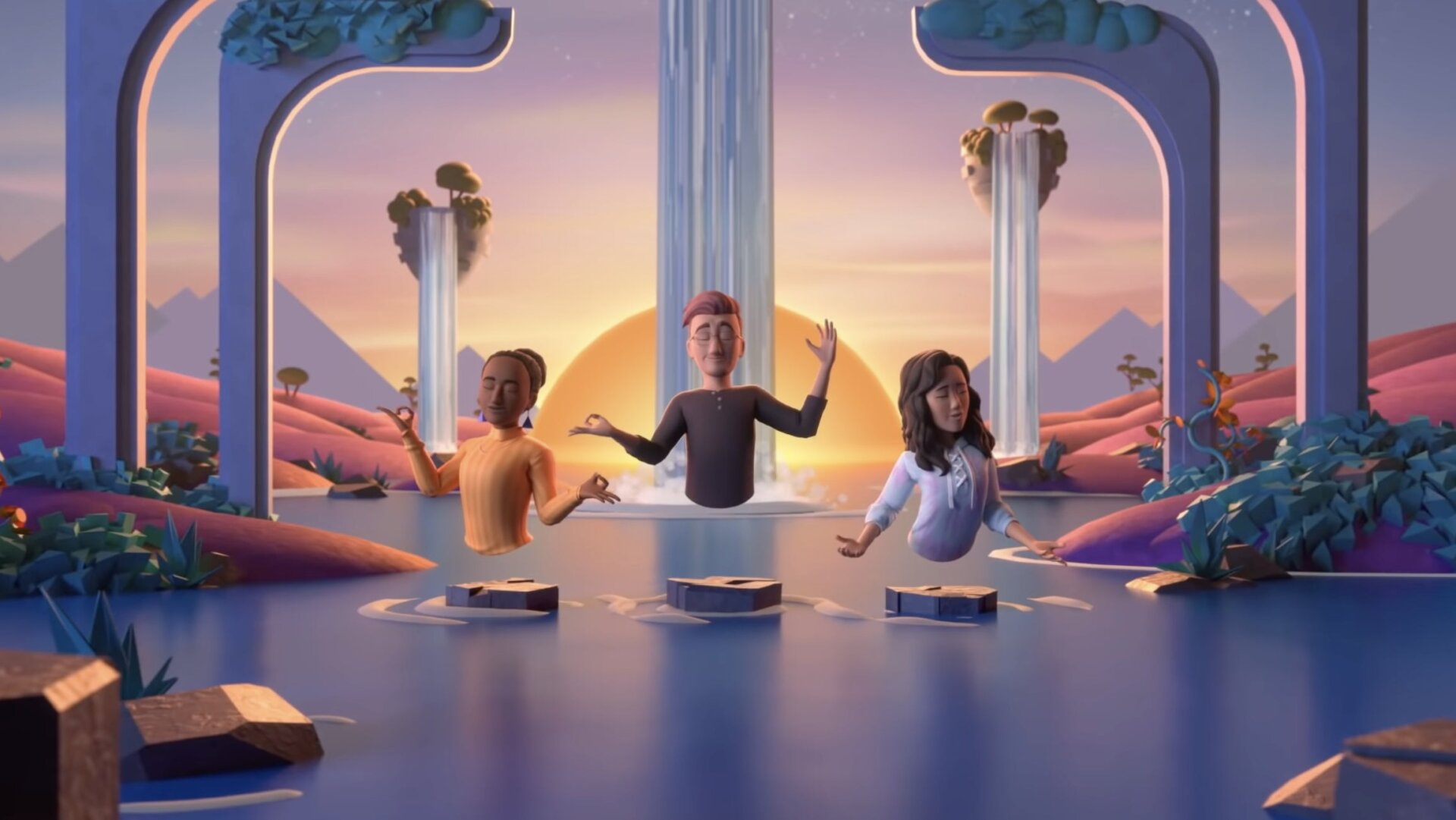 You can meditate in the  metaverse, if you really want to.