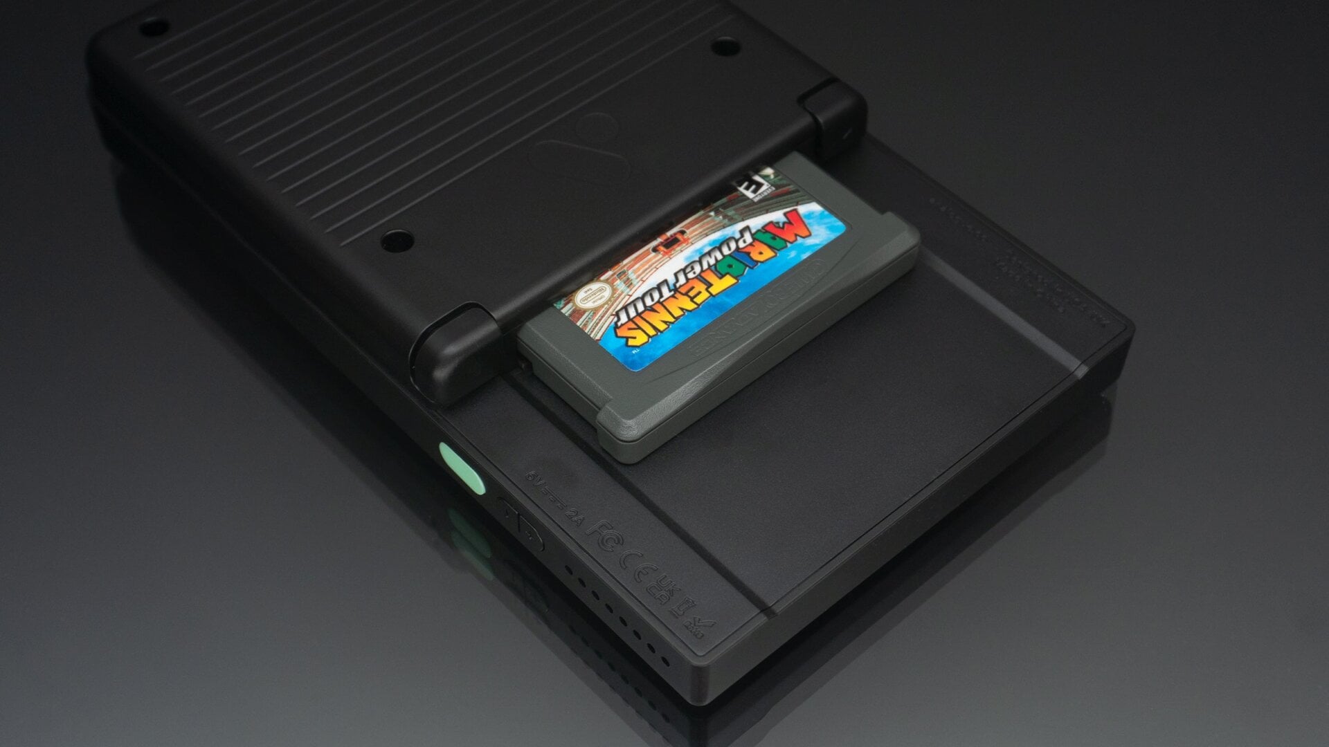 The slot on the back of the Pocket supports Game Boy, Game Boy Color, and Game Boy Advance cartridges.