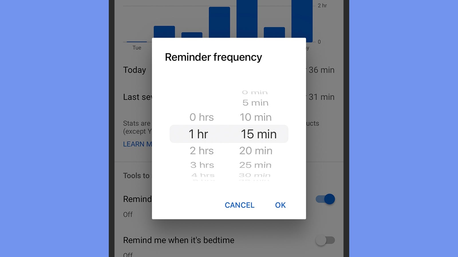 YouTube can remind you when you’ve been watching for too long.