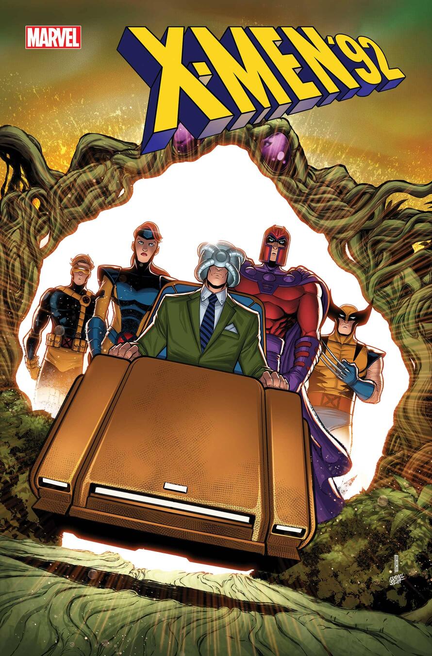 Cover to X-Men ‘92: House of XCII #1, drawn by David Baldeon.