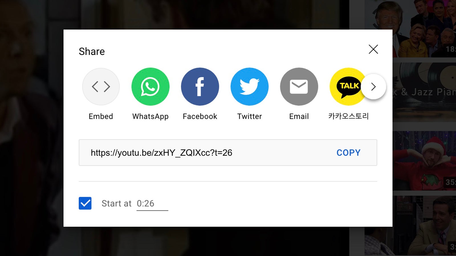 Send someone straight to a specific part of a clip.