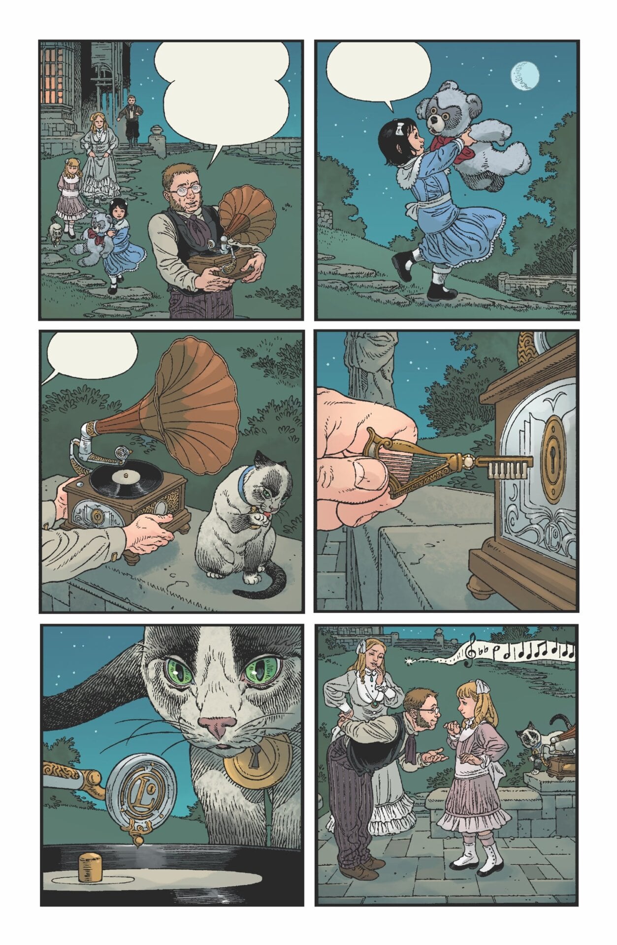 A page from the new Locke & Key story “Face the Music” illustrated by Gabriel Rodriguez now with Jay Fotos colors.