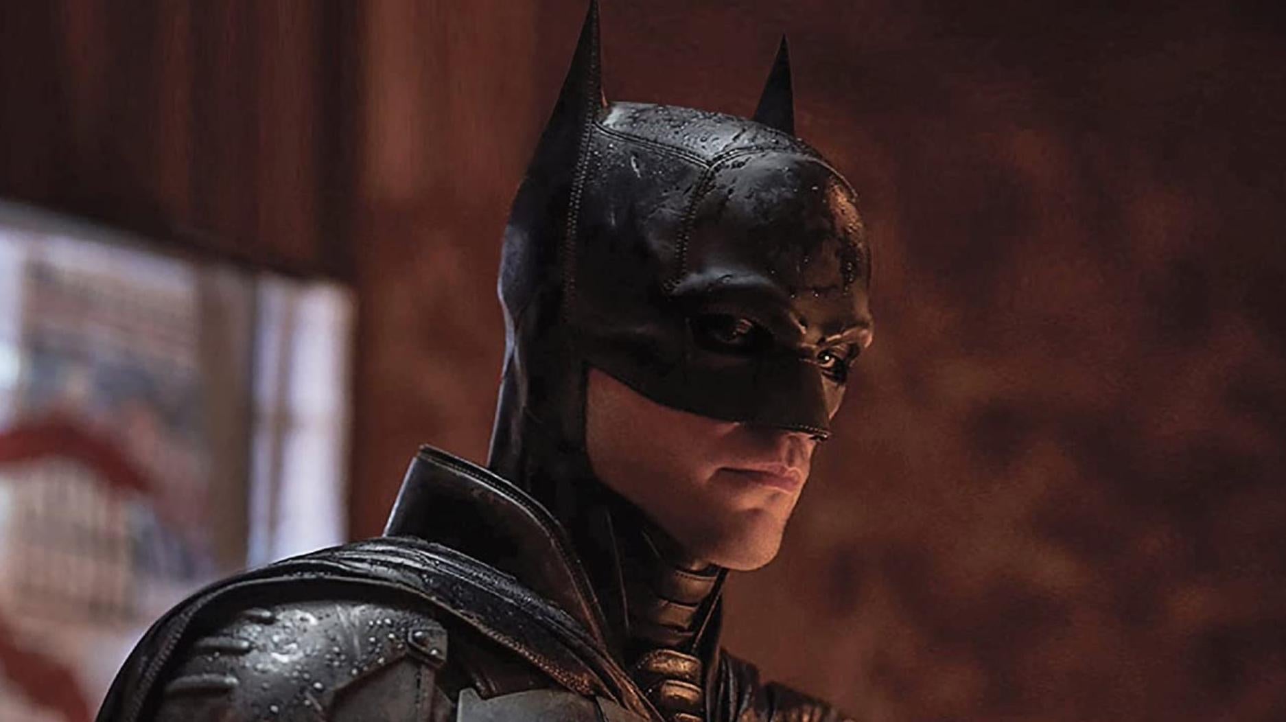 Robert Pattinson under the cowl of Batman.