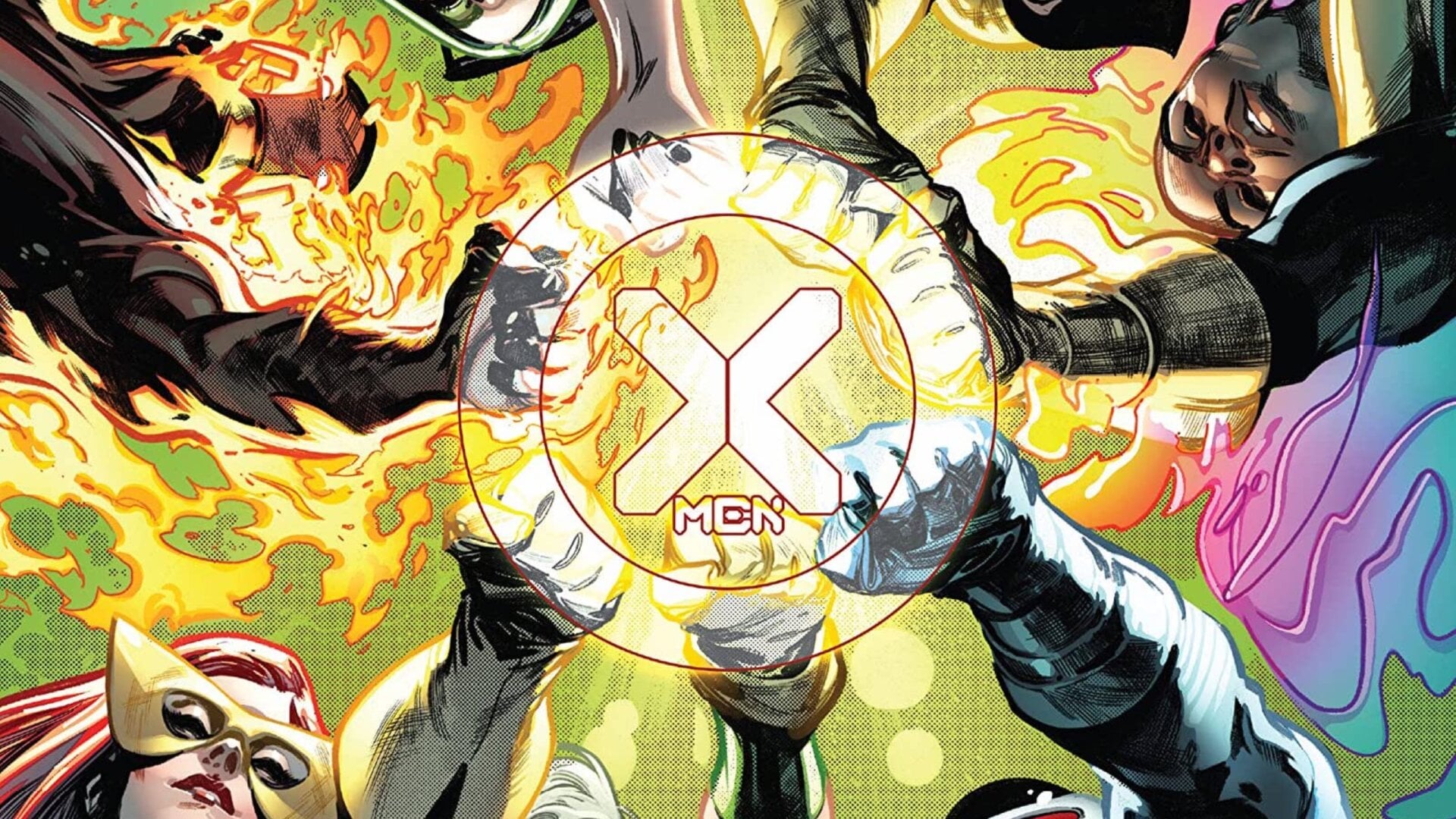 Inset of X-Men #2 cover by Pepe Larraz.
