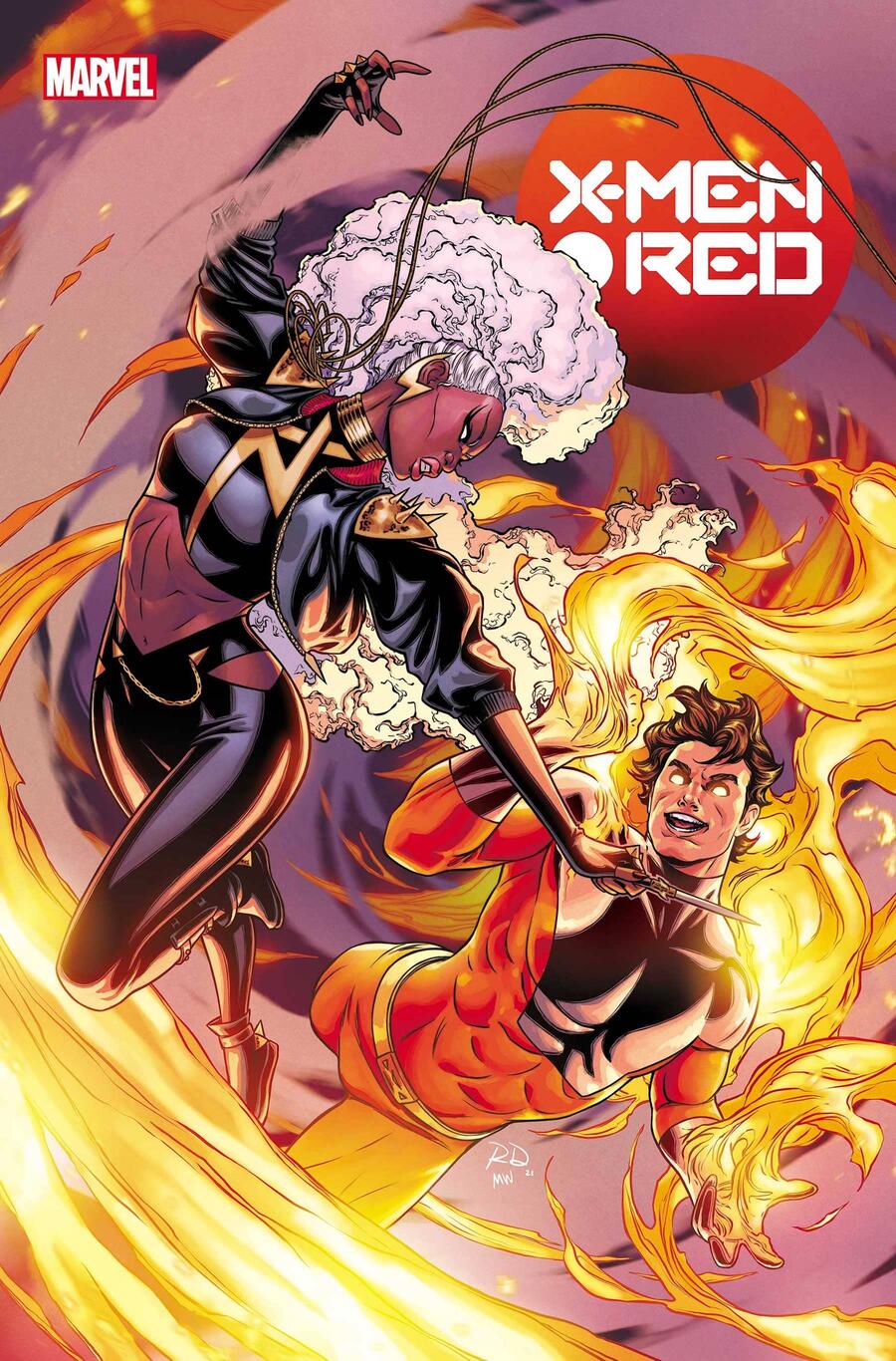Inset of X-Men: Red #2 cover by Russell Dauterman.