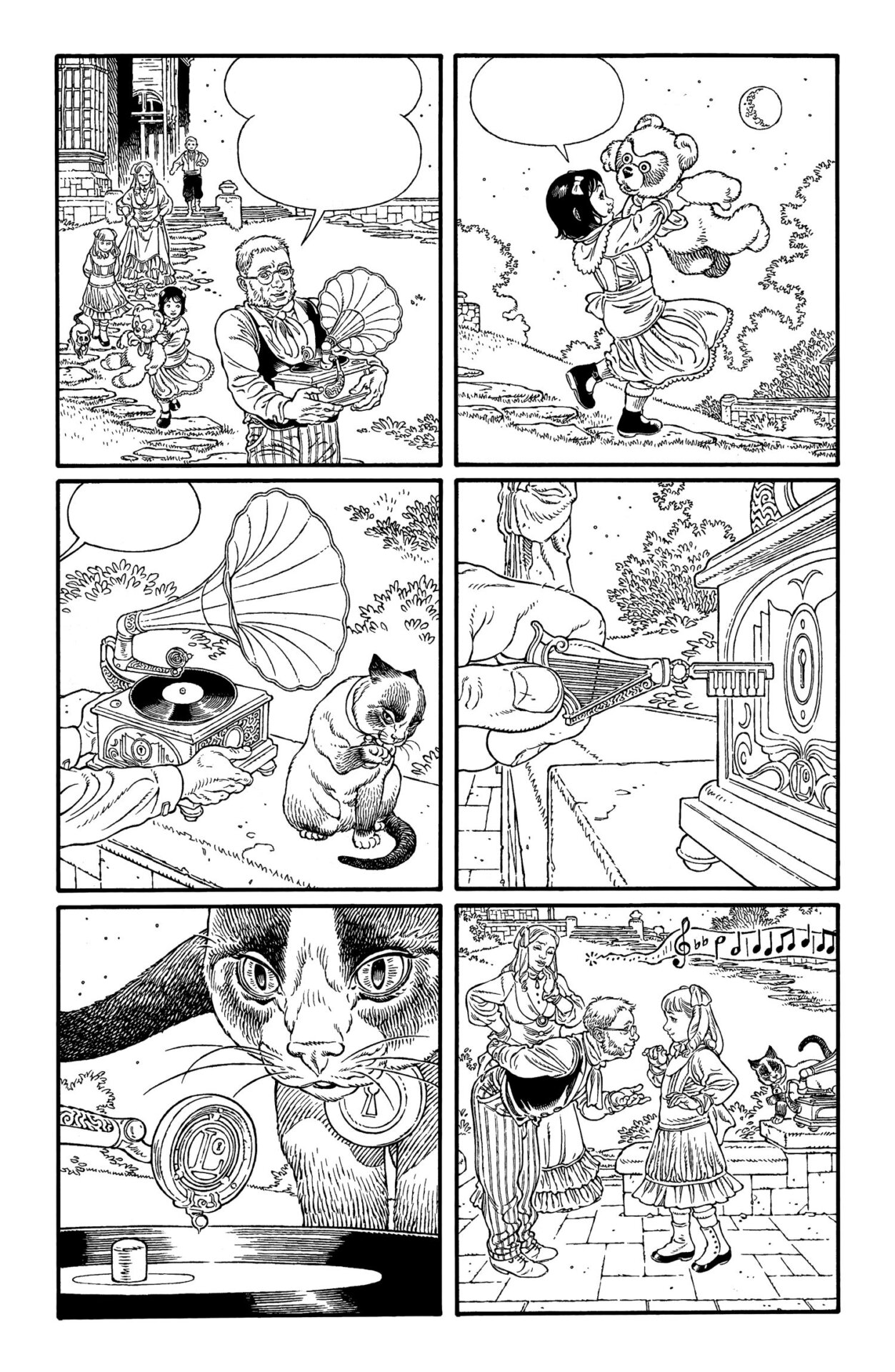 A page from the new Locke & Key story “Face the Music” with pencils and inks by Gabriel Rodriguez.