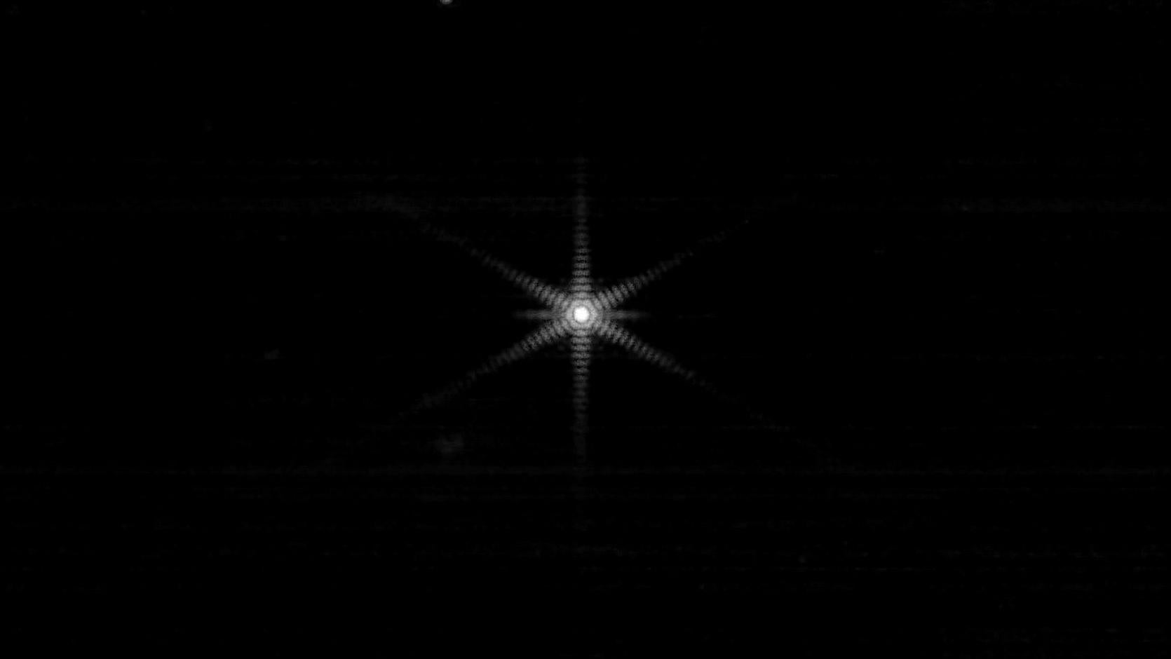 This simple composite image of a distant star represents a big step in Webb’s alignment process.