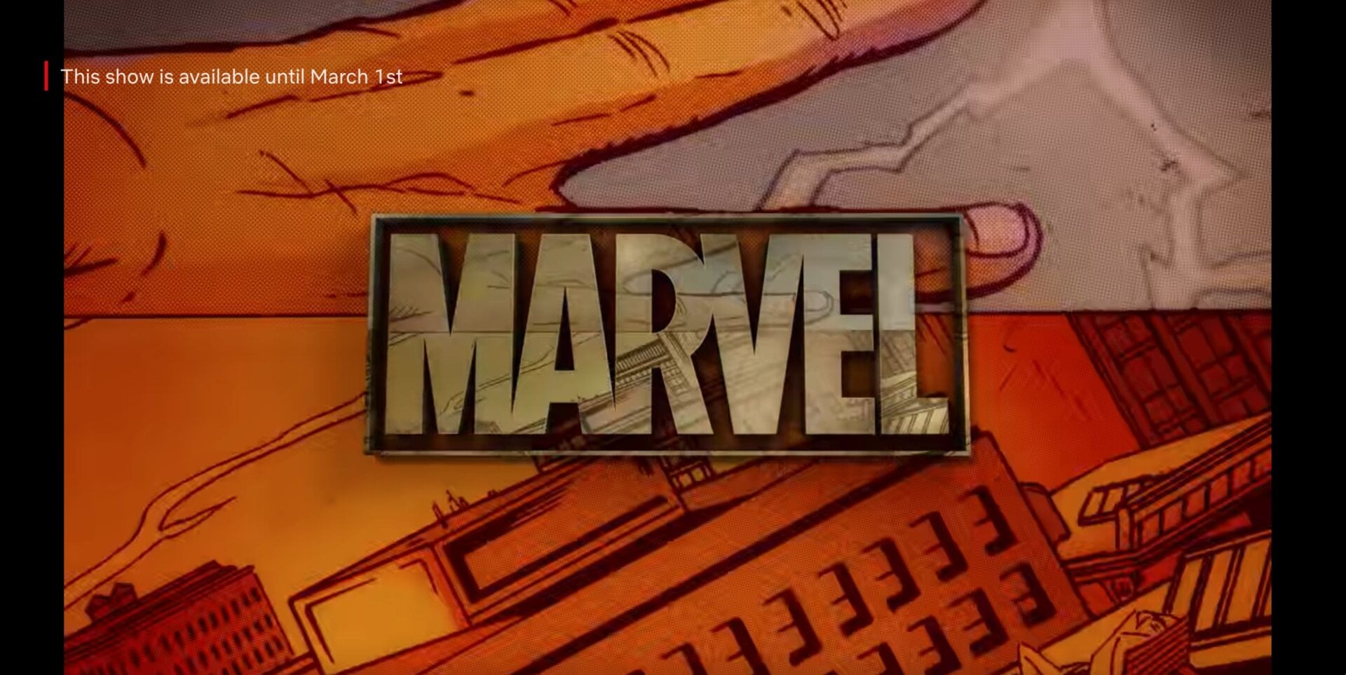 The removal notice appearing in the title cards for The Defenders.