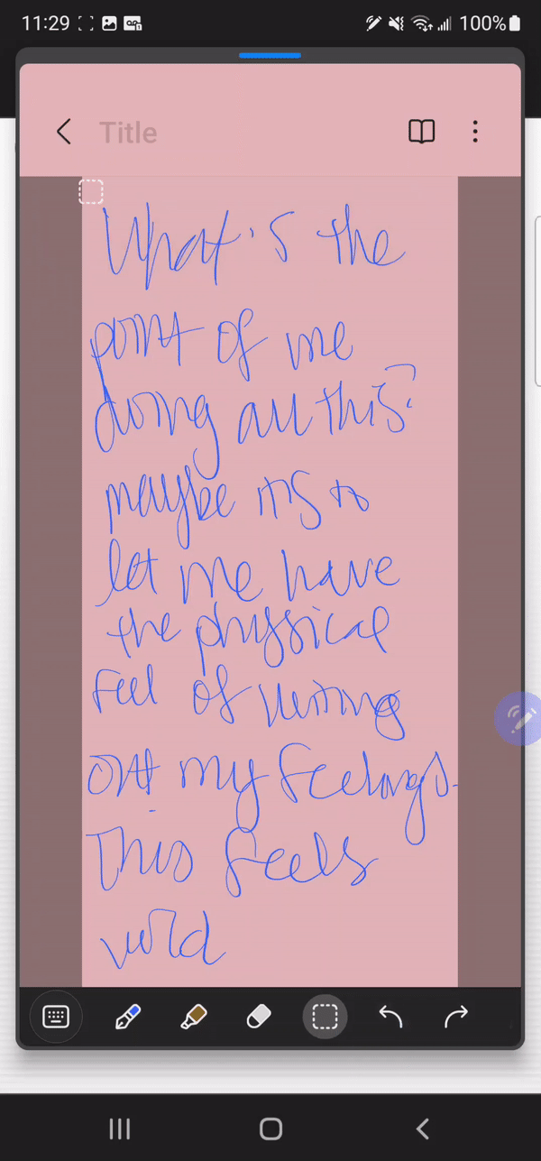 The S Pen’s handwriting conversion feature works fine, though it’s a little aggressive on the formatting. 