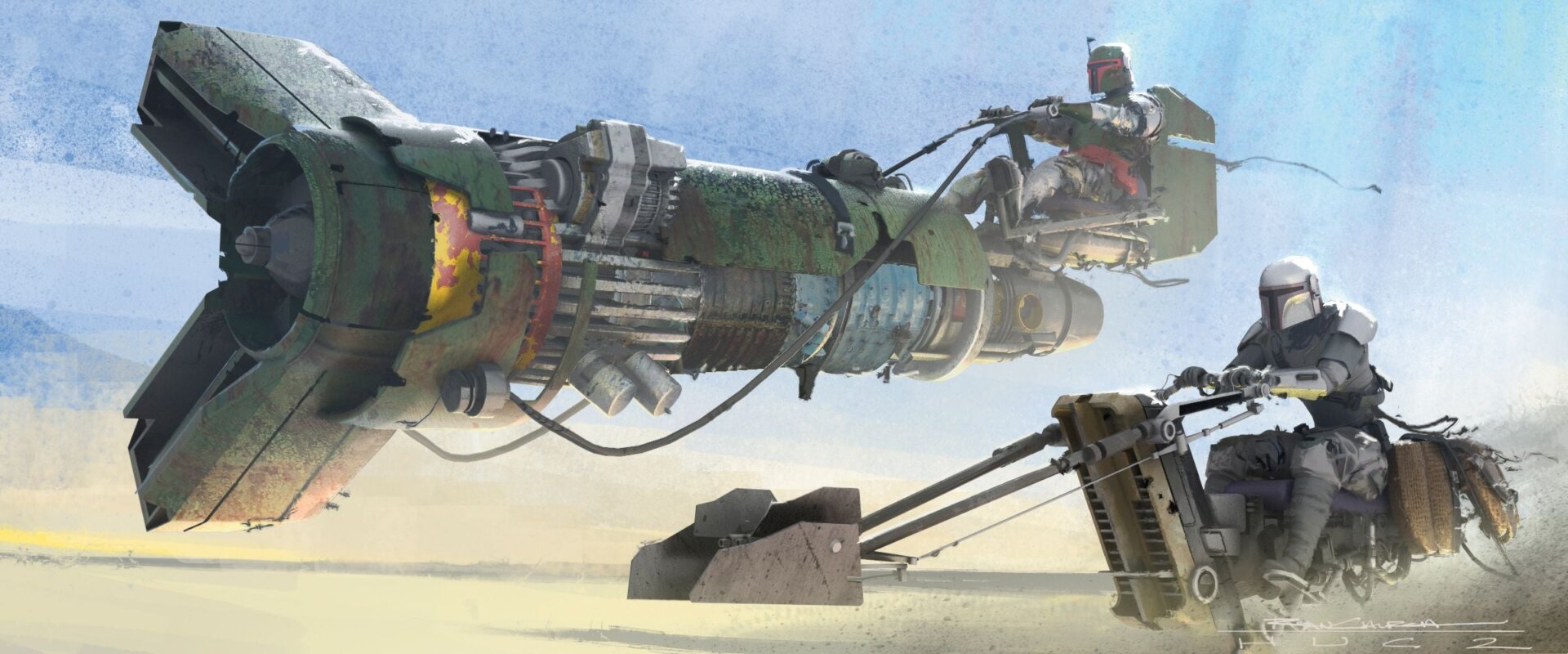 Art by Ryan Church. From The Art of Star Wars: The Mandalorian (Season Two) courtesy of Lucasfilm