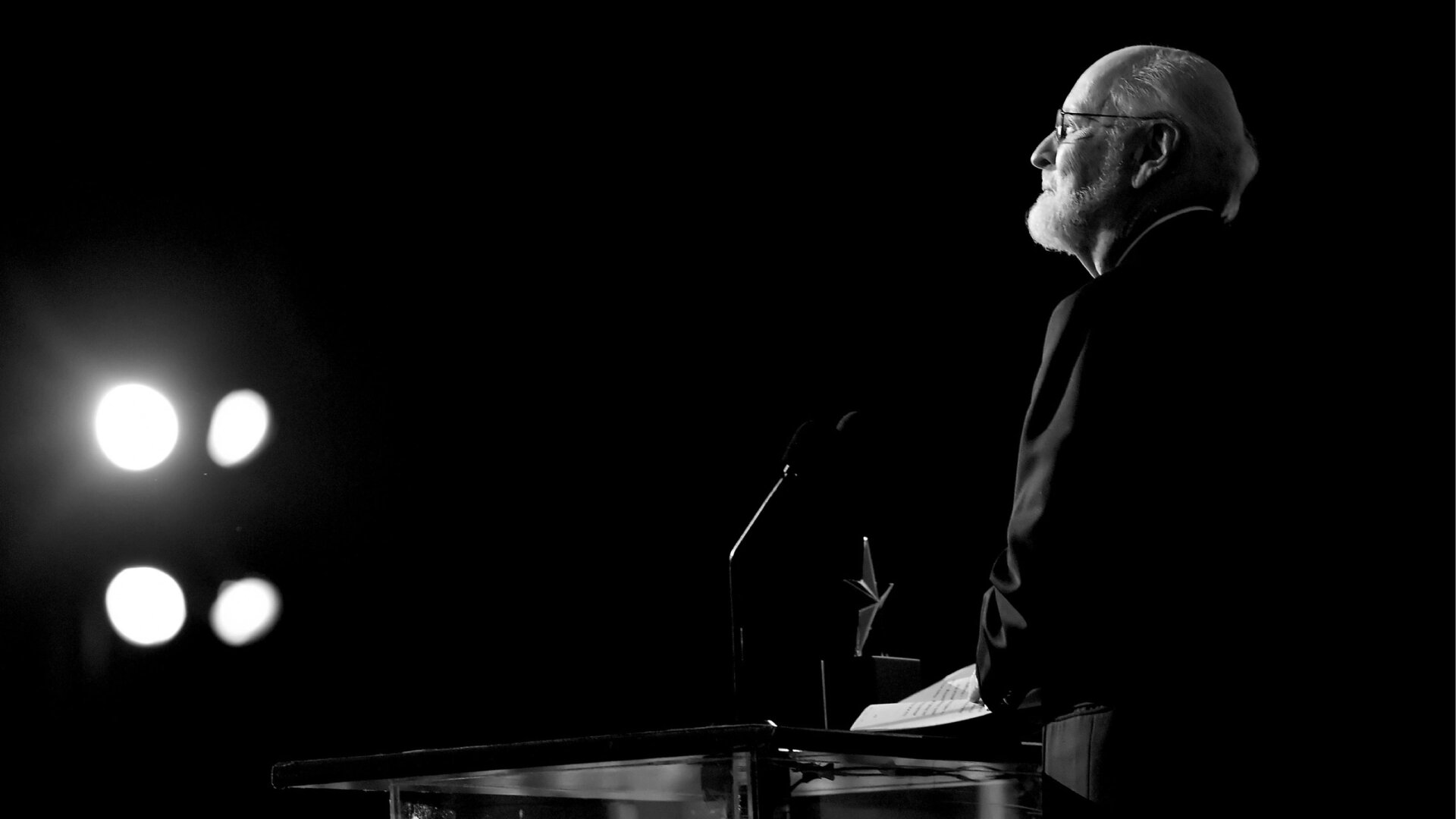 AFI Life Achievement Award recipient John Williams speaks onstage during American Film Institute’s 44th Life Achievement Award Gala Tribute show on June 9, 2016