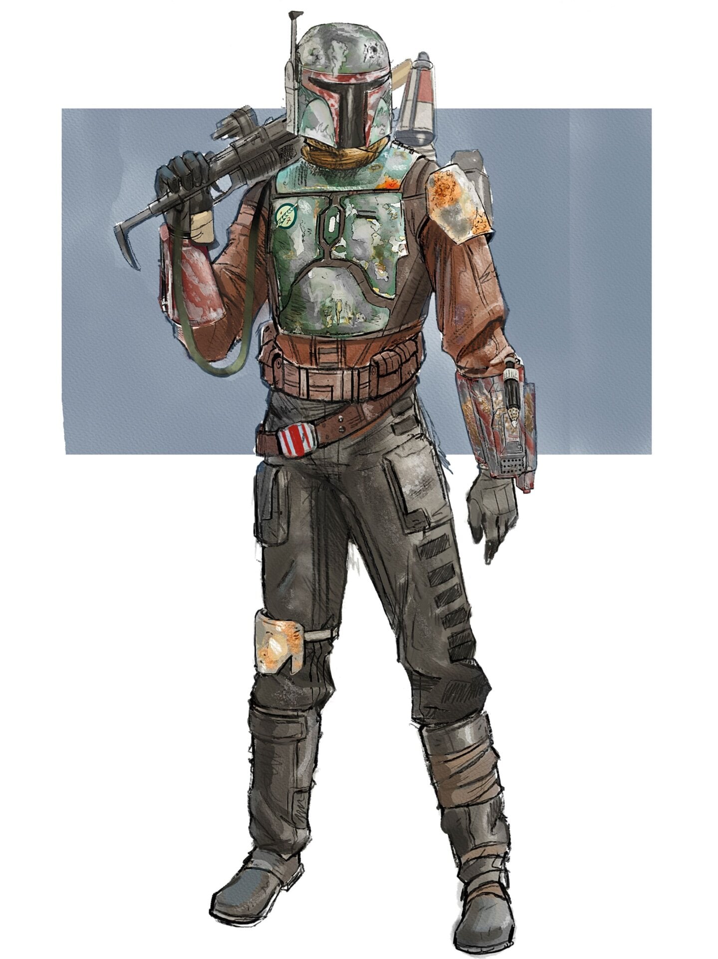 Art by Doug Chiang. From The Art of Star Wars: The Mandalorian (Season Two) courtesy of Lucasfilm