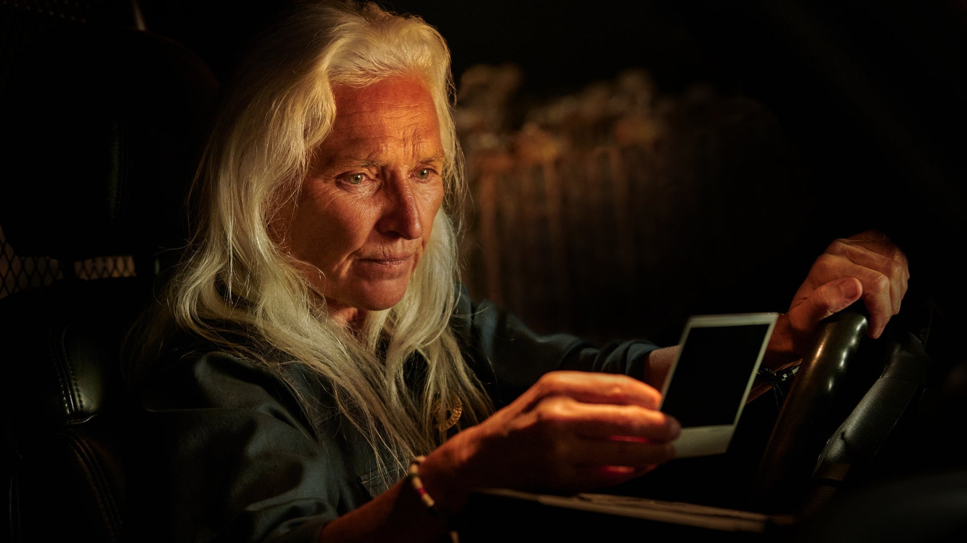 Sally Hardesty (Olwen Fouéré) plots revenge.