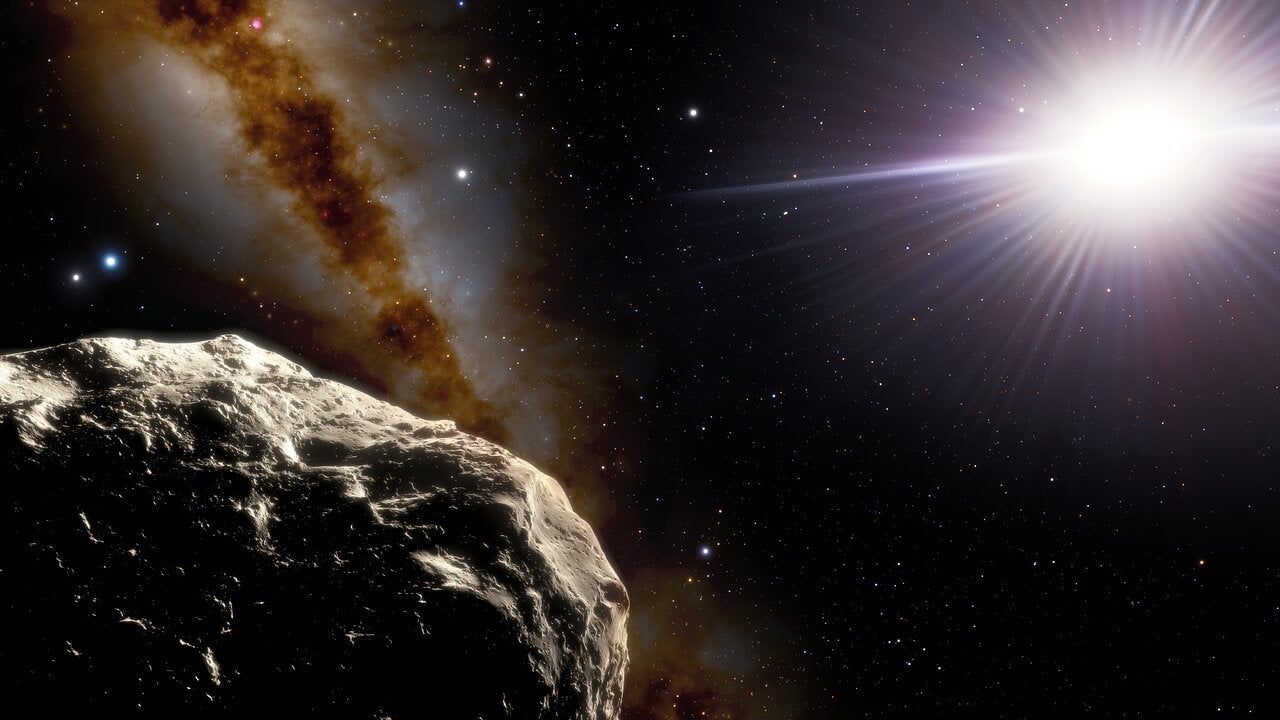 Artist’s conception of the Earth Trojan asteroid 2020 XL5.