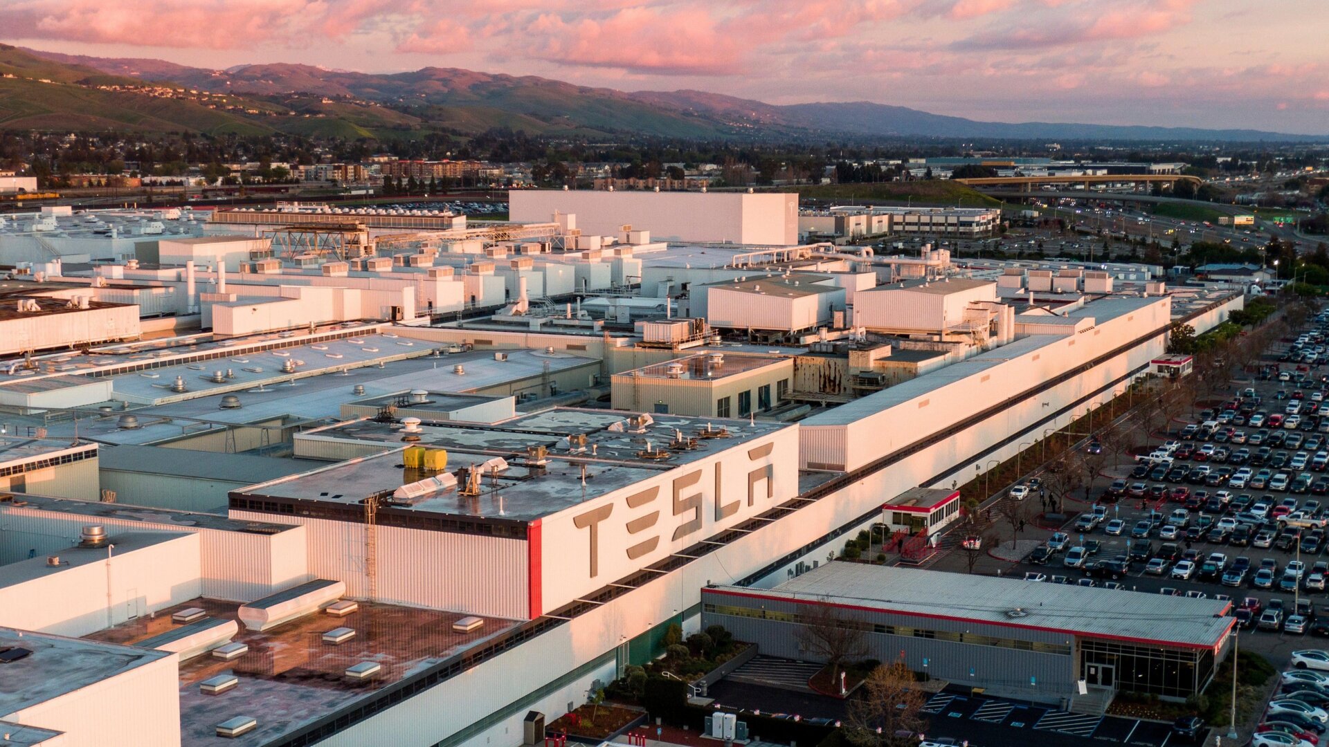 The Tesla factory in Fremont.