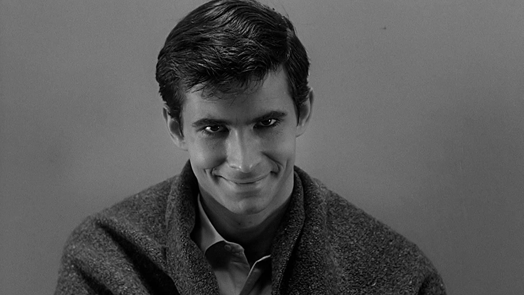 Anthony Perkins as Norman Bates in Psycho.
