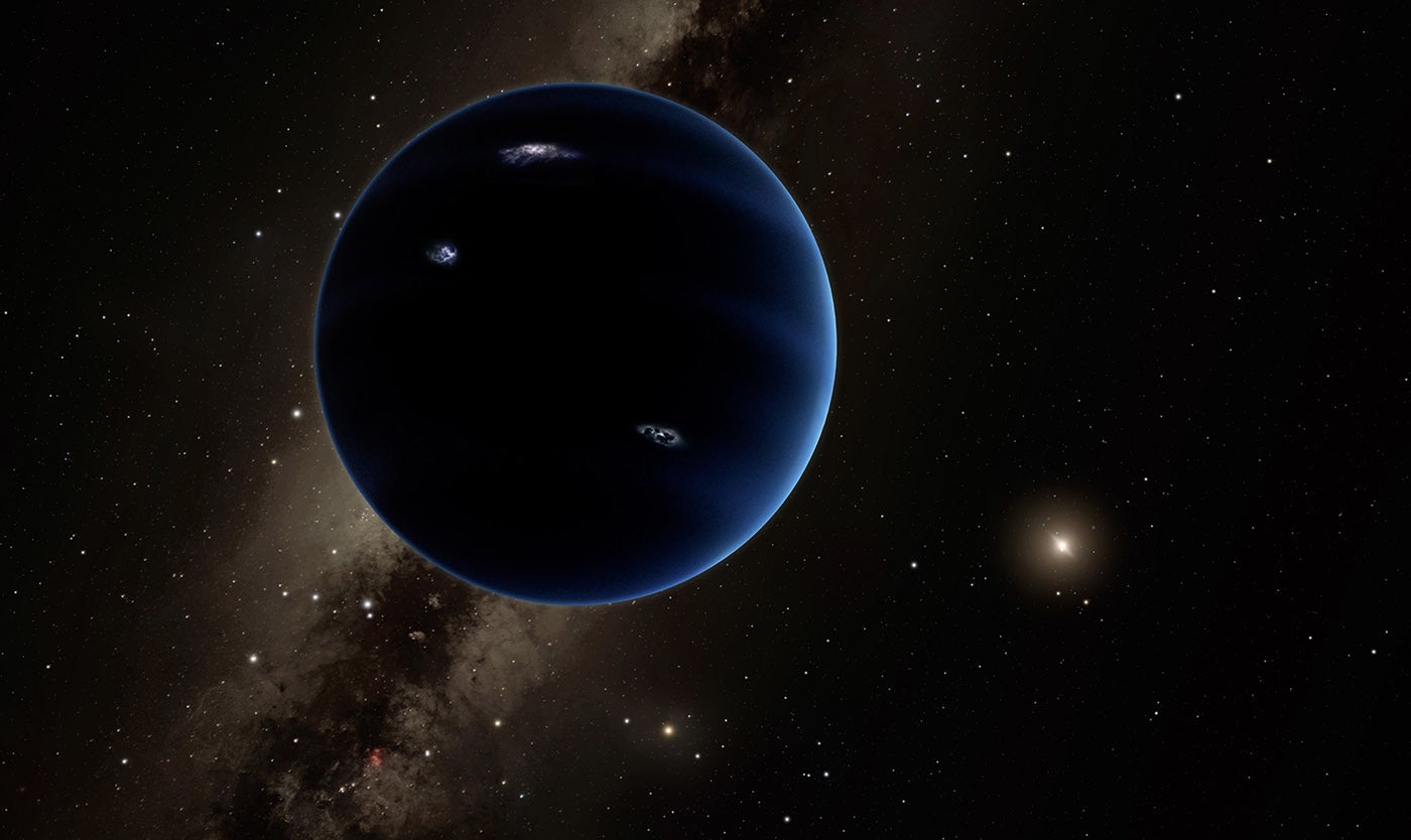 Conceptual image of the hypothetical Planet Nine.