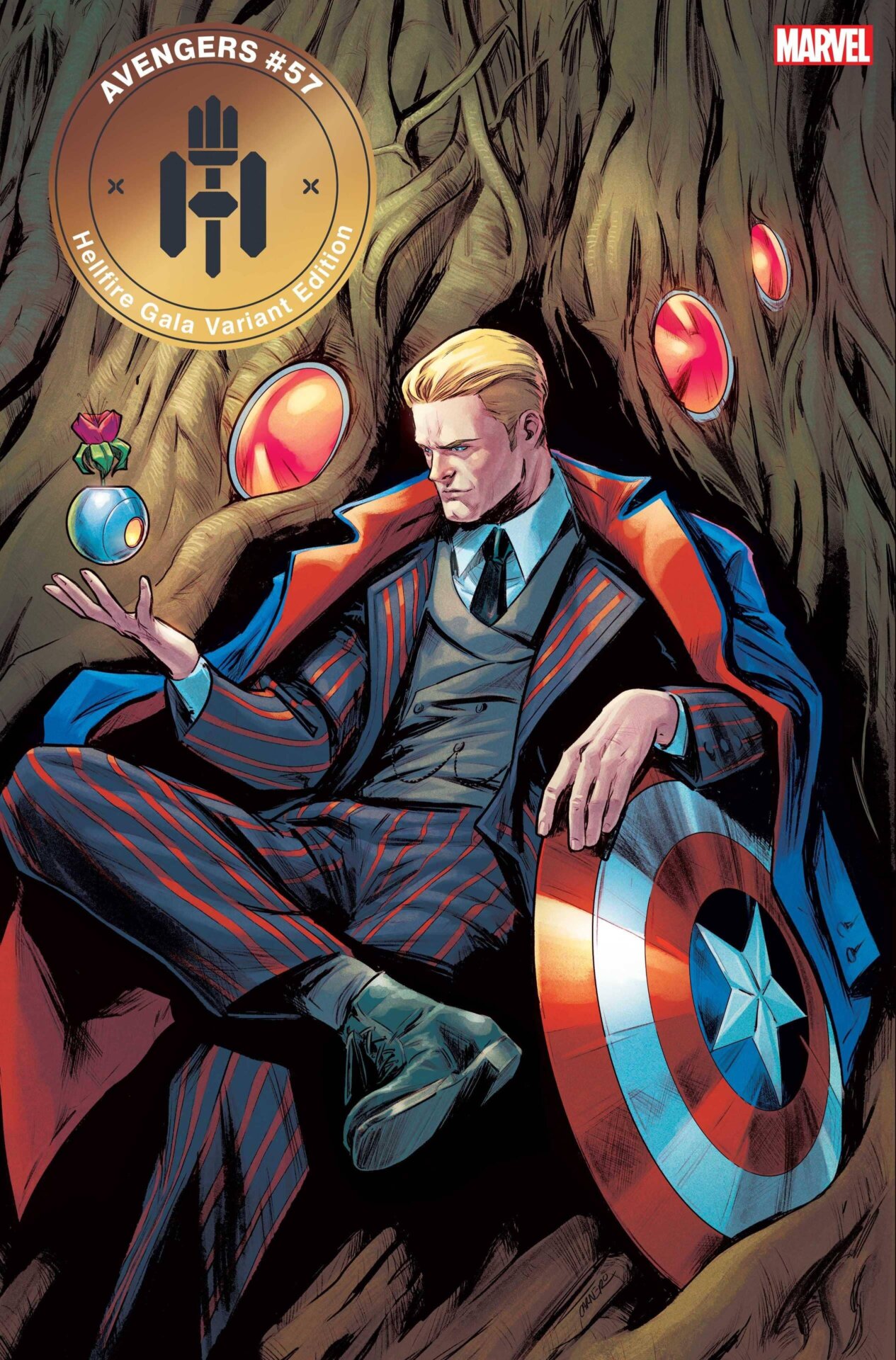 Avengers #57 Hellfire Gala variant cover by Carmen Carnero 