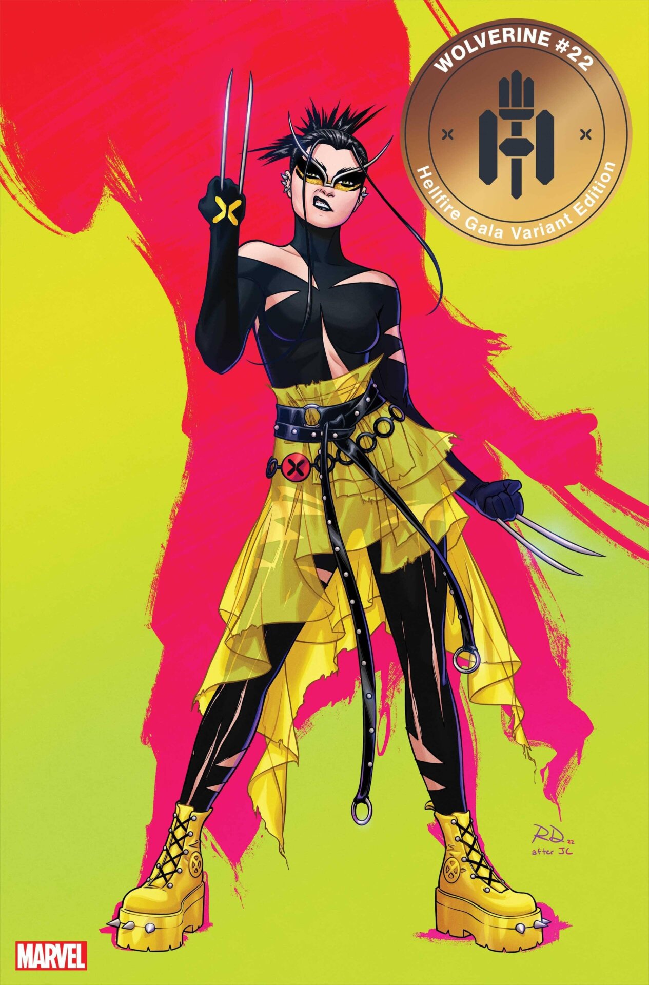 Wolverine #22 Hellfire Gala variant cover by Russell Dauterman