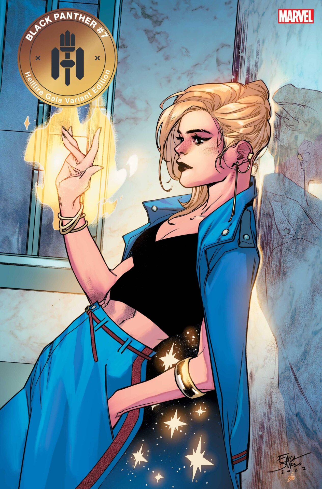 Black Panther #7 Hellfire Gala variant cover by Erica D’Urso