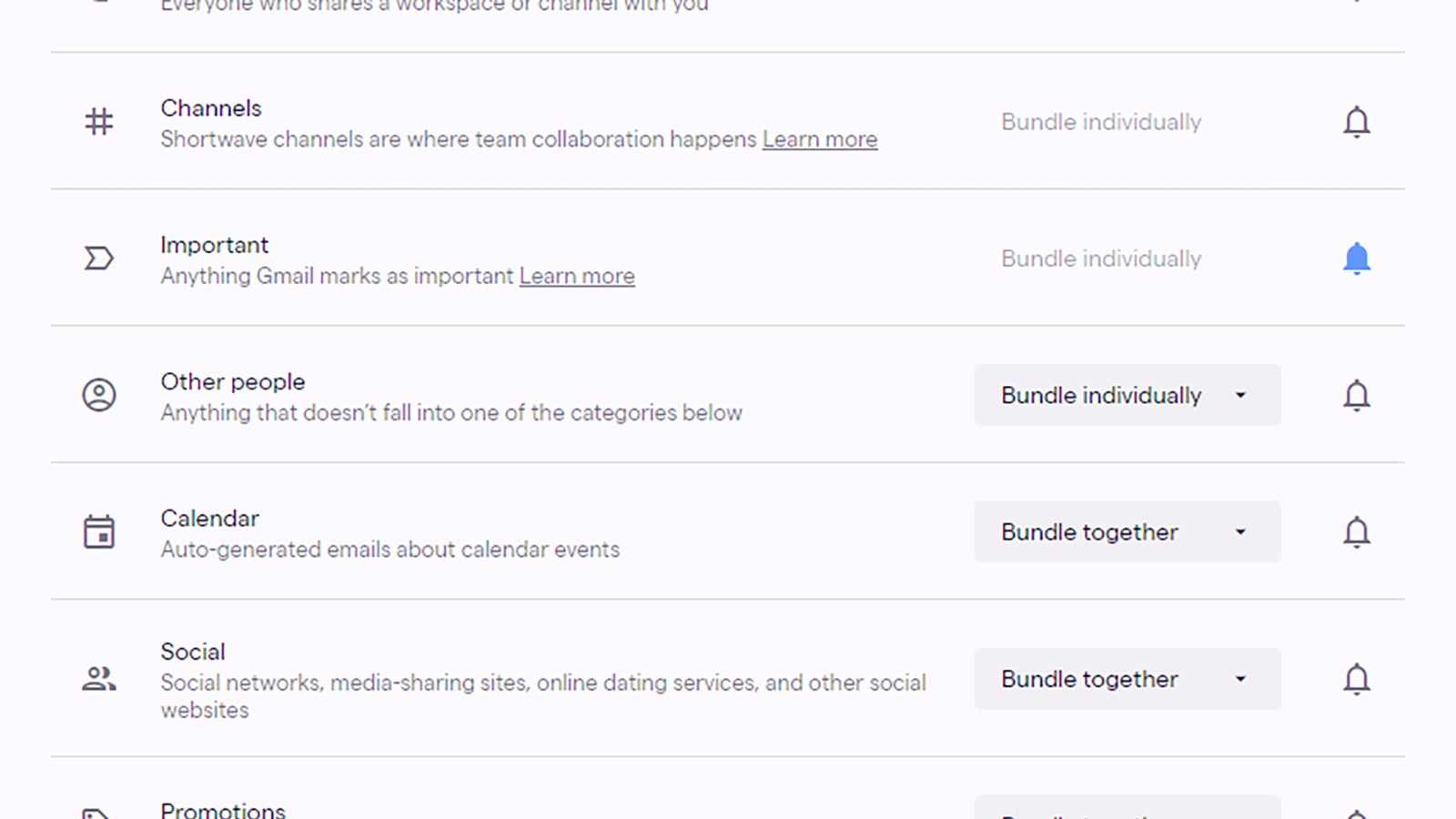 Similar emails will get grouped together.