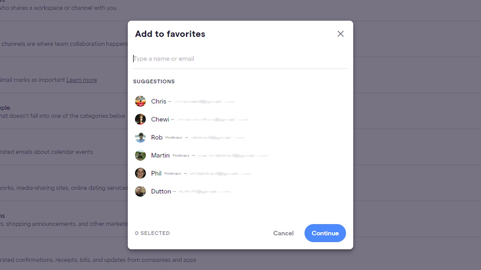 You can pin your favorite people to the navigation pane.