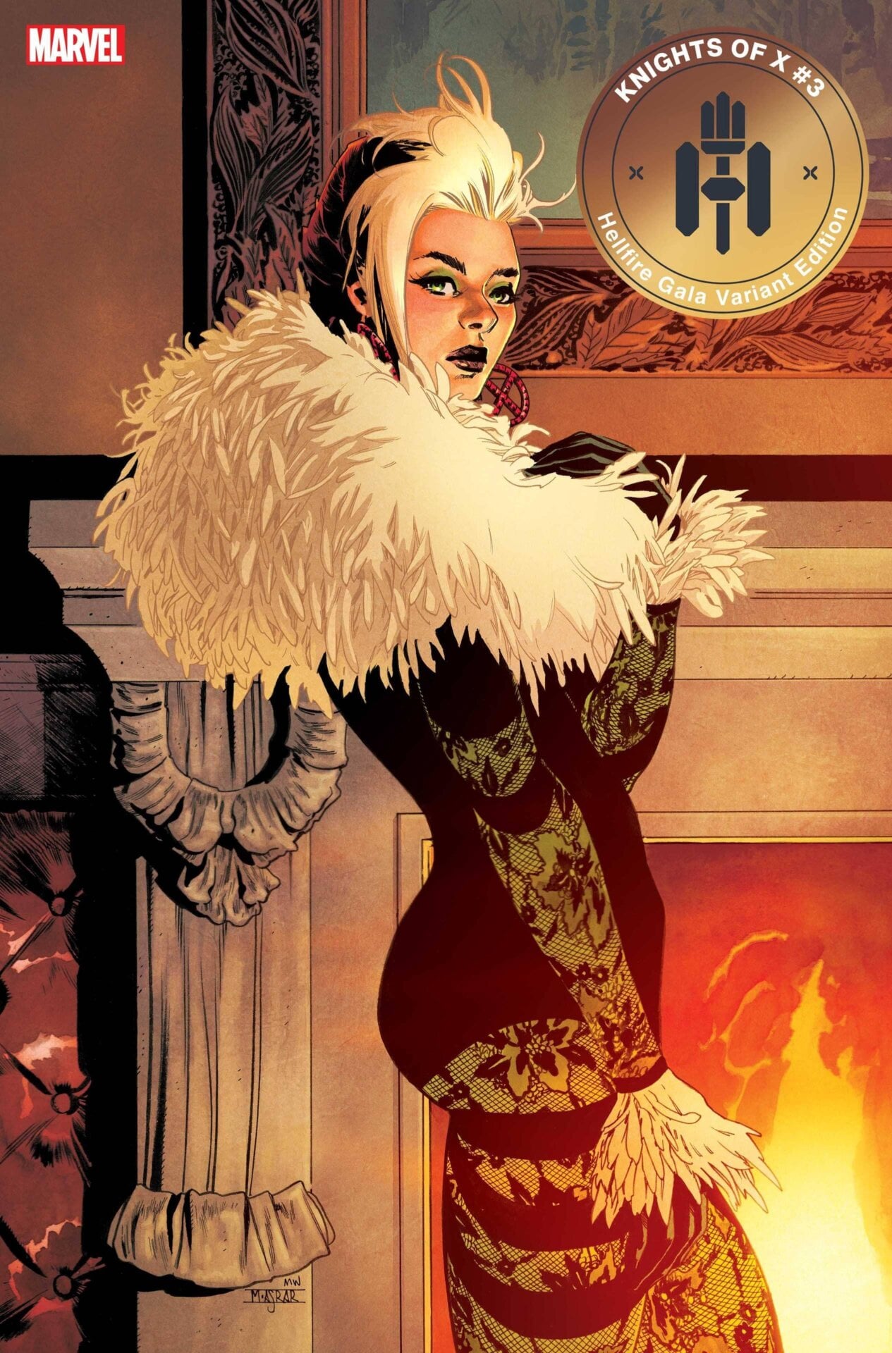 Knights of X #3 Hellfire Gala variant cover by Mahmud Asrar