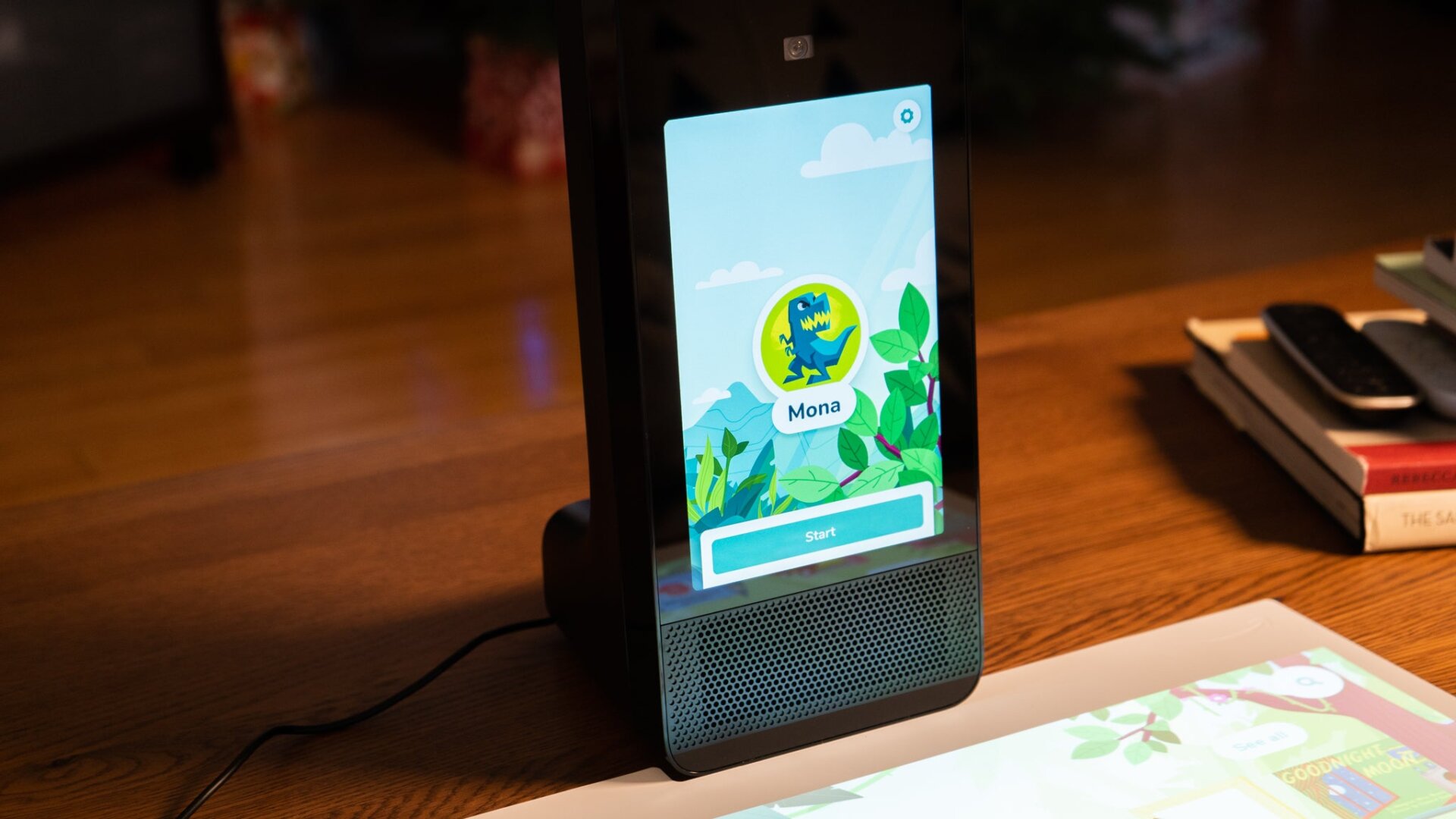 The Amazon Glow is a hefty device! 