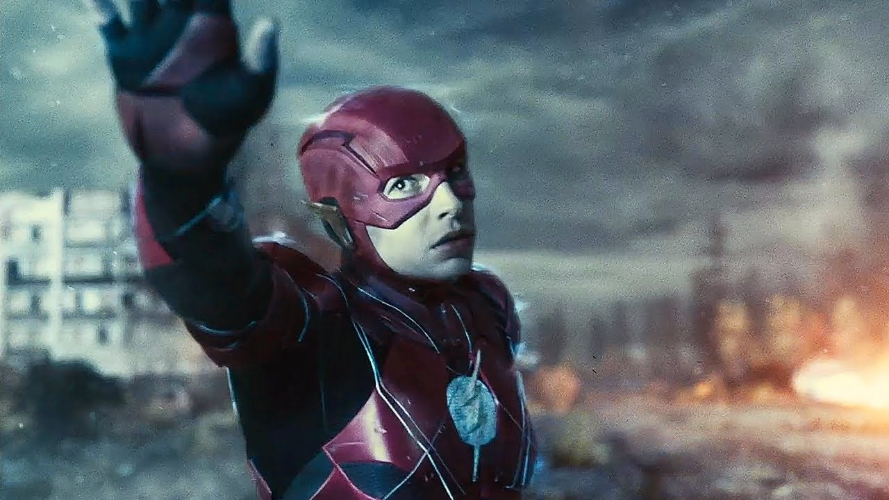 The Flash enters the Speed Force.