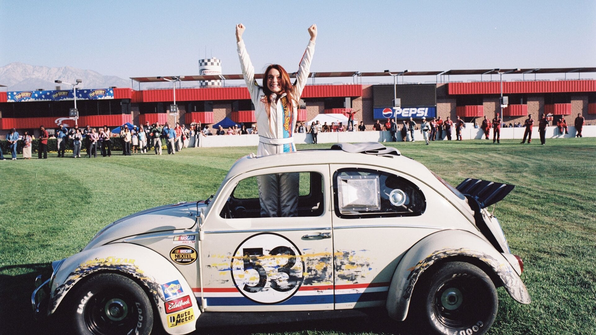 Lindsay Lohan in Herbie: Fully Loaded.