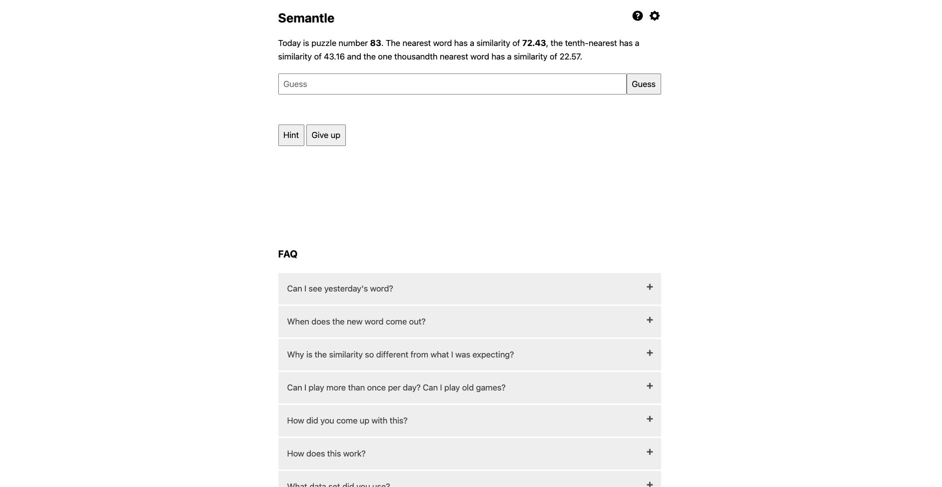 Semantle tests your lateral thinking