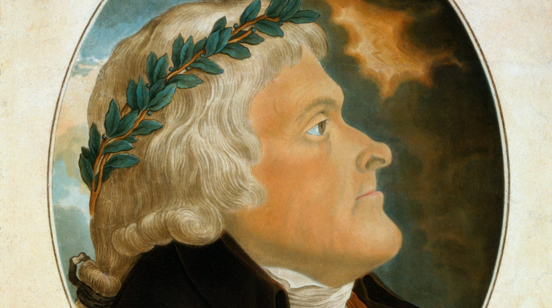 Aquatint portrait by Michal Sokolnicki after painting ca. 1799 by Tadeusz Kosciuszko.