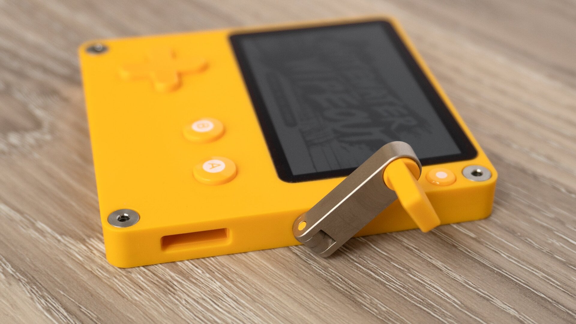 The Playdate’s crank feels incredibly solid with enough resistance to provide fine control when it’s actually used in games.