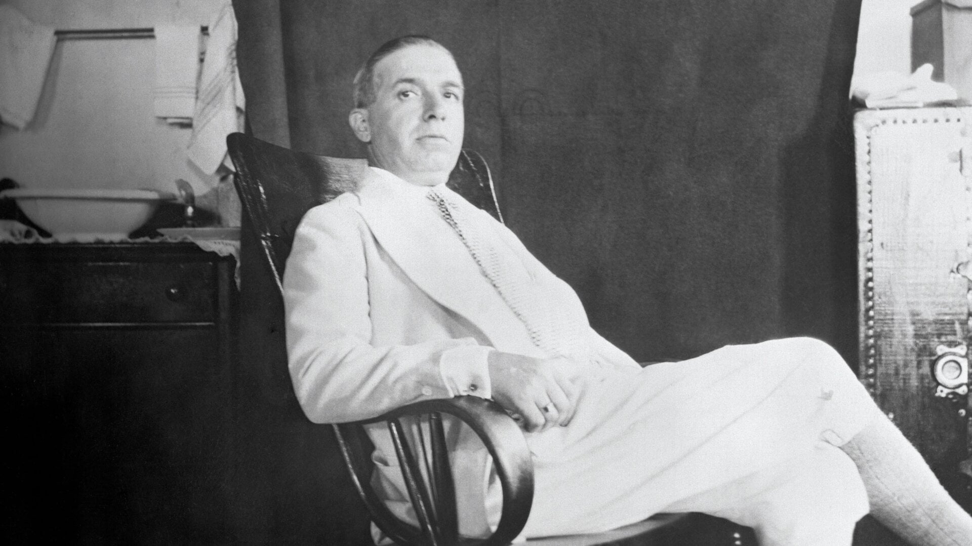 Charles Ponzi, the grandfather of the NFT, photographed in Jacksonville, Florida on November 12, 1925.