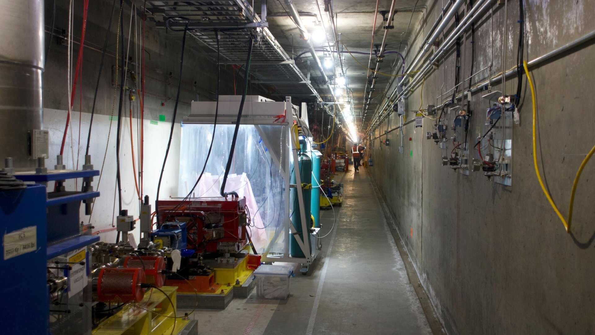 Maintenance on the laser beamline at  LCLS in October 2021.