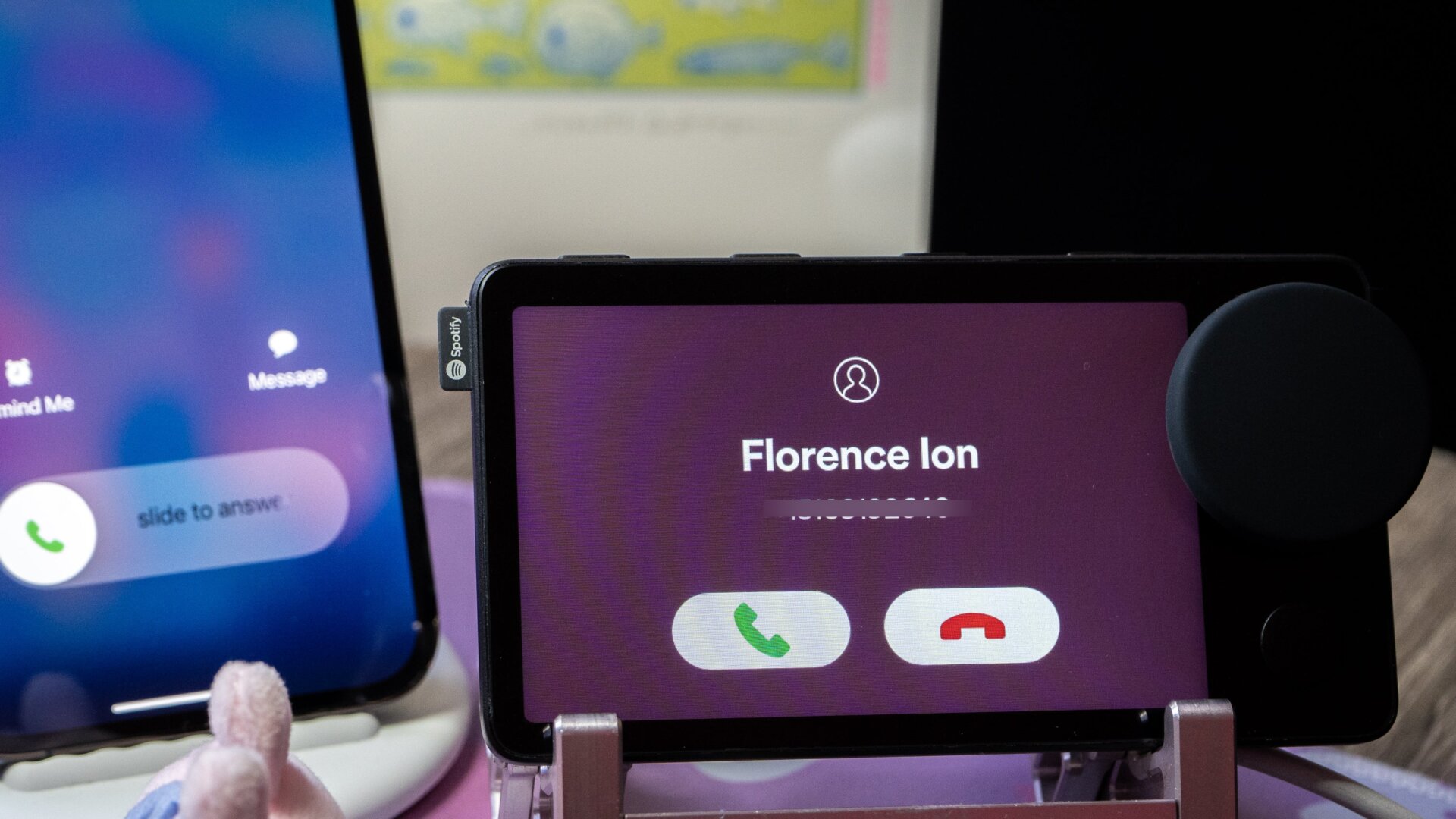 I’m calling myself on the Spotify Car Thing.