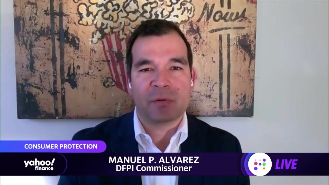 Manuel Alvarez giving an interview to Yahoo Finance in January of 2021, before he left for Binance