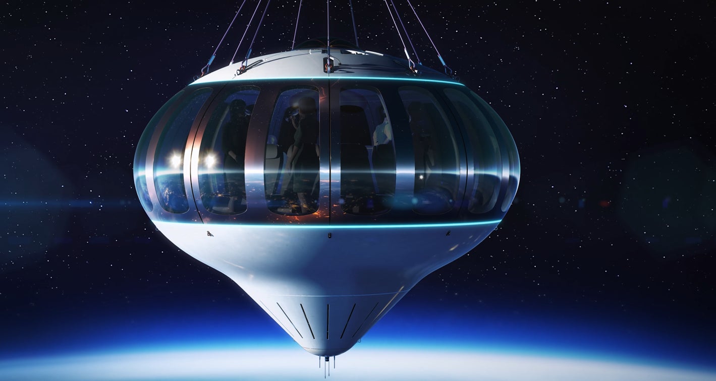 Conceptual view showing the Spaceship Neptune exterior.