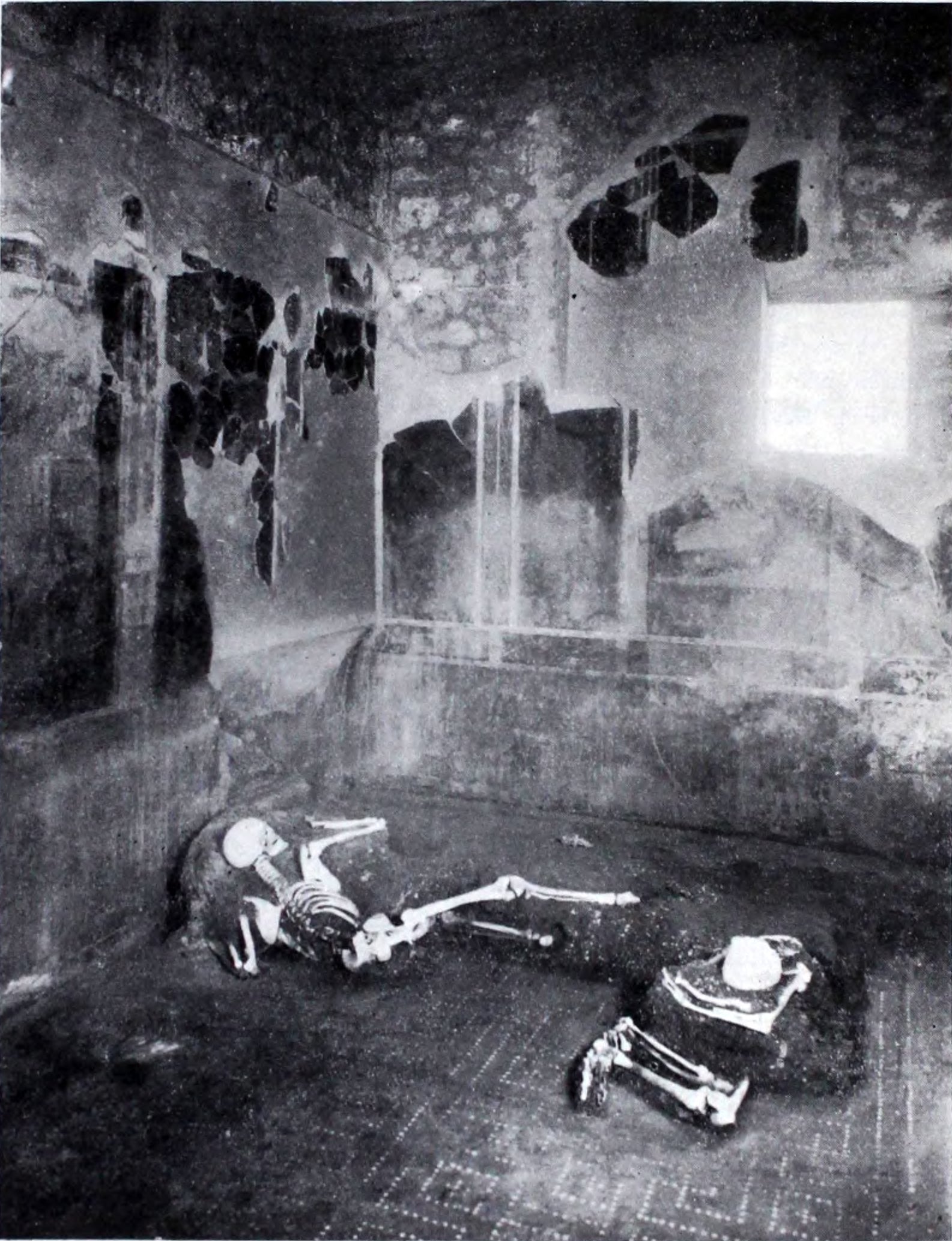 The deceased individuals in the House of the Craftsman, Pompeii.