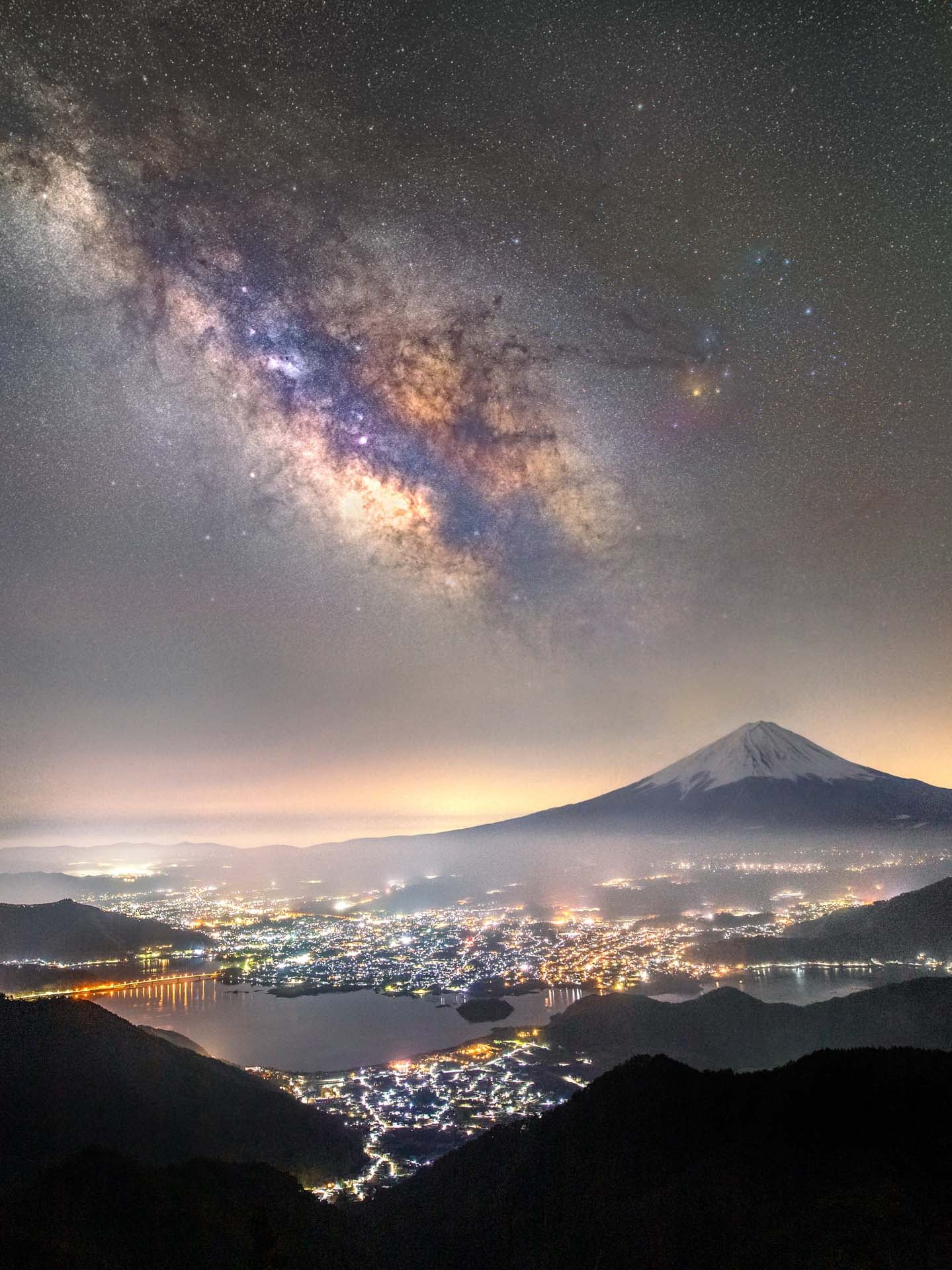 Our galaxy over Yamanashi Prefecture, in Japan.