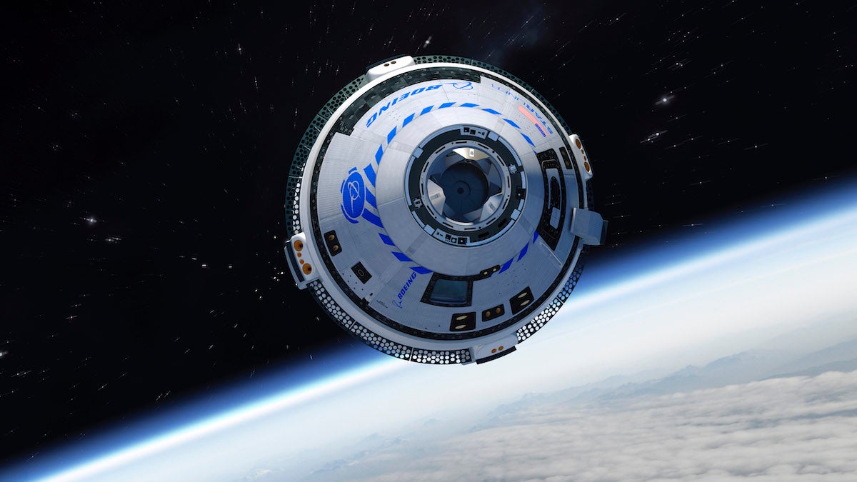 Conceptual view of Starliner CST-100 in space. 